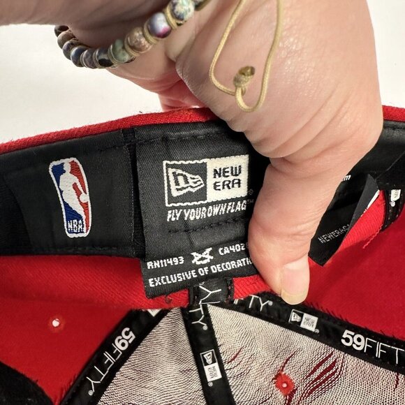 Vintage Los Angeles Clippers Red Twins Hat Cap Throwback Retro Logo Size 7 - Picture 5 of 5